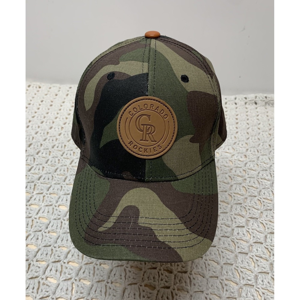 Colorado Rockies MLB Camo Military SGA Adjustable Hat‎ /Cap Melonwear One Size
